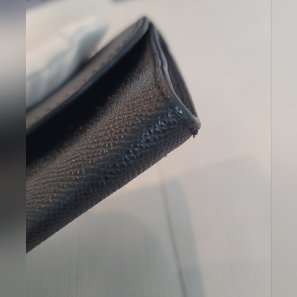 Coach Crossgrain Leather Envelope Wallet Black - Picture 10 of 13